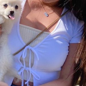 wilfred free only tie-front top:)